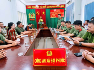 Công an xã Đại Phước triển khai kế hoạch bảo đảm an ninh, trật tự chương trình nghệ thuật, bắn pháo hoa nổ chào mừng Quốc khánh 02/9