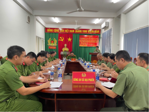 Đảng ủy Công an xã Đại Phước tổ chức sinh hoạt chính trị chuyên đề quý III năm 2026