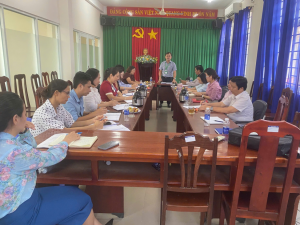UBND xã Đại Phước làm việc với Phòng Văn hóa - Xã hội về nhiệm vụ 3 tháng cuối năm 2026