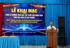Đại Phước tổ chức Lễ khai mạc Tuần lễ hưởng ứng học tập suốt đời năm 2026