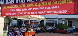 Đại Phước tổ chức khám sức khỏe định kỳ và sàng lọc  miễn phí cho người dân ấp Phước Khánh năm 2026
