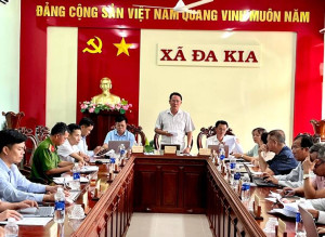 HỘI NGHỊ BAN CHẤP HÀNH ĐẢNG BỘ XÃ ĐA KIA LẤY Ý KIẾN CHO VĂN KIỆN ĐẠI HỘI ĐẢNG BỘ XÃ LẦN THỨ I, NHIỆM KỲ 2025-2030