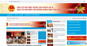 Thông báo triển khai vận hành Trang thông tin điện tử bầu cử tỉnh Đồng Nai