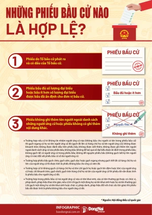[Infographic] Những phiếu bầu cử nào là hợp lệ?