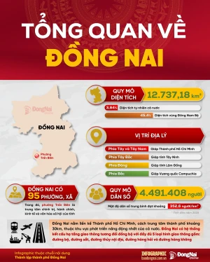 [Infographic] Thông tin tổng quan về Đồng Nai