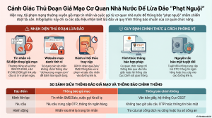CẢNH GIÁC TRƯỚC HÀNH VI GIẢ MẠO CƠ QUAN NHÀ NƯỚC ĐỂ LỪA ĐẢO QUA TIN NHẮN, CUỘC GỌI