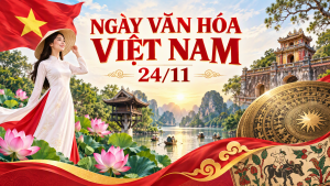 CHÀO MỪNG KỶ NIỆM NGÀY VĂN HÓA VIỆT NAM (24/11): CHUNG TAY...