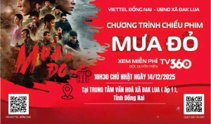 UBND Xã Đak Lua tổ chức chiếu miễn phí bộ phim “MƯA ĐỎ" phục vụ cán bộ, chiến sĩ và Nhân dân