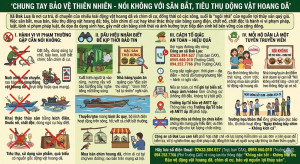 CHUNG TAY BẢO VỆ THIÊN NHIÊN - NÓI KHÔNG VỚI SĂN BẮT, TIÊU THỤ ĐỘNG VẬT HOANG DÃ