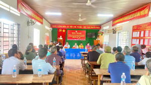   Tiếp tục chương trình tiếp xúc cử tri vận động bầu cử của người được giới thiệu ứng cử Đại biểu HĐND xã Đak Lua khóa VIII, nhiệm kỳ 2026-2031