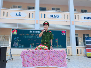 TRƯỜNG THCS CHU  VĂN AN PHỐI HỢP CÔNG AN X ĐAK NHAU TUYÊN...