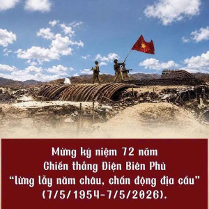 KỶ NIỆM 72 NĂM CHIẾN THẮNG ĐIỆN BIÊN PHỦ (07/5/1954 - 07/5/2026) – BẢN HÙNG CA BẤT DIỆT CỦA DÂN TỘC VIỆT NAM