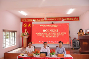 ĐẢNG ỦY XÃ ĐAK NHAU TỔ CHỨC HỘI NGHỊ SƠ KẾT 01 NĂM THỰC HIỆN...