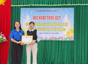 Tổng kết hoạt động ủy thác tín dụng chính sách trên địa bàn xã Đăk Ơ năm 2025