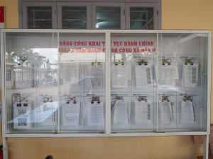 Thực hiện niêm yết công khai thủ tục hành chính góp phần nâng cao hiệu quả cải cách hành chính