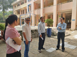 Đoàn Khảo sát làm việc với Trường TH – THCS Lương Thế Vinh