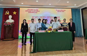 Liên hiệp các Hội Khoa học và Kỹ thuật tỉnh Đồng Nai và UBND xã Dầu Giây ký kết chương trình phối hợp