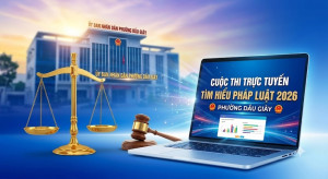 PHÁT ĐỘNG THAM GIA CUỘC THI TRỰC TUYẾN TÌM HIỂU PHÁP LUẬT NĂM 2026