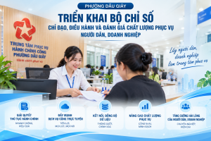 PHƯỜNG DẦU GIÂY ĐẨY MẠNH TRIỂN KHAI BỘ CHỈ SỐ ĐÁNH GIÁ CHẤT LƯỢNG PHỤC VỤ NGƯỜI DÂN, DOANH NGHIỆP