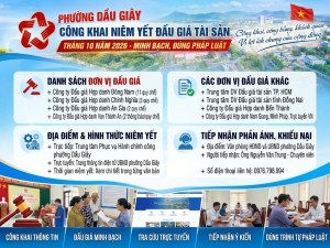Công khai Thông báo và Quy chế đấu giá tài sản trên địa bàn...