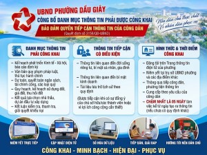 UBND phường Dầu Giây chính thức ban hành Danh mục thông tin bắt buộc công khai phục vụ người dân