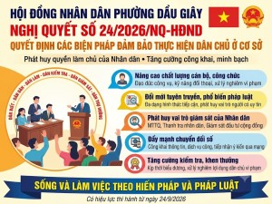 Phường Dầu Giây chính thức ban hành 05 biện pháp trọng tâm bảo đảm thực hiện dân chủ ở cơ sở