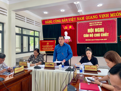 ĐẢNG UỶ XÃ ĐỊNH QUÁN: TỔ CHỨC HỘI NGHỊ CÁN BỘ CHỦ CHỐT THỰC HIỆN QUY TRÌNH NHÂN SỰ TÁI CỬ CHỨC DANH LÃNH ĐẠO HĐND, UBND NHIỆM KỲ 2026-2031