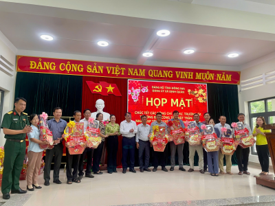 ĐẢNG ỦY XÃ ĐỊNH QUÁN TỔ CHỨC HỌP MẶT CHÚC TẾT CÁN BỘ CƠ SỞ...