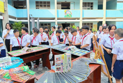 TRƯỜNG TIỂU HỌC TRƯNG VƯƠNG: HƯỞNG ỨNG NGÀY SÁCH VÀ VĂN HÓA...