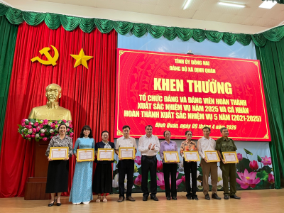 ĐẢNG ỦY XÃ ĐỊNH QUÁN TỔ CHỨC HỘI NGHỊ BAN CHẤP HÀNH ĐẢNG BỘ LẦN THỨ 4 (MỞ RỘNG)