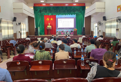 Quang cảnh đại biểu dự Hội nghị Báo cáo viên Trung ương toàn quốc tháng 06/2026 tại xã Định Quán