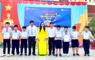 HỌC SINH TRƯỜNG TIỂU HỌC CHU VĂN AN XÃ ĐỊNH QUÁN: ĐẠT GIẢI NHẤT TOÀN QUỐC CUỘC THI "TÌM KIẾM KỸ SỰ NHÍ"