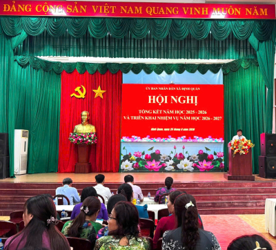ĐỊNH QUÁN TỔNG KẾT NĂM HỌC 2025-2026, TRIỂN KHAI NHIỆM VỤ...