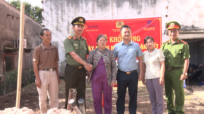 KHỞI CÔNG XÂY DỰNG NHÀ ĐẠI ĐOÀN KẾT CHO HỘ CÓ HOÀN CẢNH KHÓ KHĂN