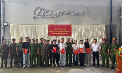XÃ ĐỊNH QUÁN RA MẮT MÔ HÌNH “TỔ LIÊN GIA AN TOÀN PHÒNG CHÁY,...