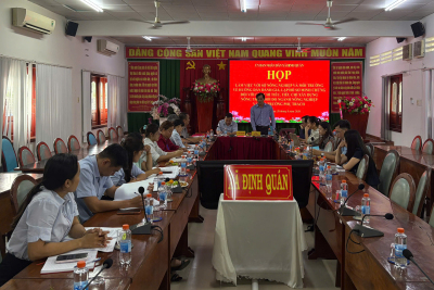 XÃ ĐỊNH QUÁN TẬP TRUNG THÁO GỠ KHÓ KHĂN, PHẤN ĐẦU HOÀN THÀNH...
