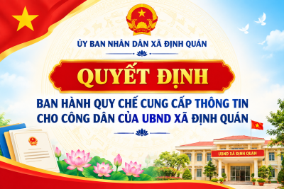 QUYẾT ĐỊNH BAN HÀNH QUY CHẾ CUNG CẤP THÔNG TIN CHO CÔNG DÂN...