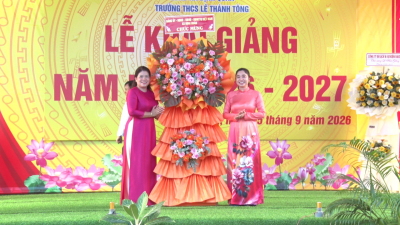 THCS Lê Thánh Tông, tưng bừng khai giảng năm học mới 2026-2027