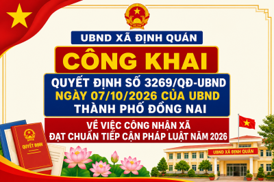 Công khai quyết định công nhận xã đạt chuẩn tiếp cận pháp luật 2026