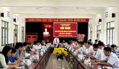 HỘI NGHỊ BAN CHẤP HÀNH ĐẢNG BỘ XÃ ĐỊNH QUÁN LẦN THỨ 6 (MỞ...