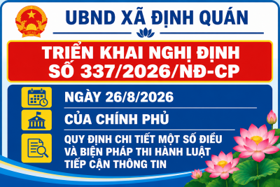 Triển khai Nghị định 3372026NĐ CP tại UBND xã Định Quán