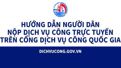 HƯỚNG DẪN TTHC DỊCH VỤ CÔNG TRỰC TUYẾN TRÊN CÔNG DỊCH VỤ CÔNG QUỐC GIA