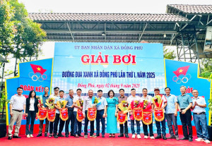 GIẢI BƠI “ĐƯỜNG ĐUA XANH” XÃ ĐỒNG PHÚ LẦN THỨ I, NĂM 2025 THÀNH CÔNG TỐT ĐẸP