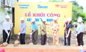 Khởi công xây dựng 2 căn “Nhà nhân ái” tại xã Đồng Phú