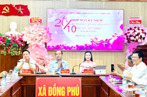 Xã Đồng Phú họp mặt kỷ niệm 95 năm ngày thành lập hội LHPN Việt Nam