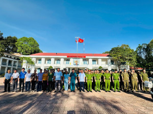 Công an xã Đồng Phú ra quân cao điểm tấn công, trấn áp tội phạm, bảo đảm an ninh trật tự