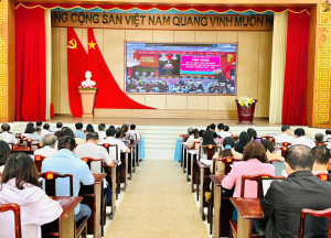 Đồng Phú: Dự hội nghị học tập quán triệt Nghị quyết Đại hội Đảng bộ tỉnh lần thứ I, nhiệm kỳ 2025-2030