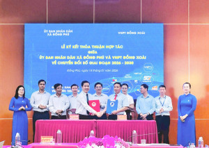UBND xã Đồng Phú và VNPT Đồng Xoài ký kết thỏa thuận hợp tác chuyển đổi số