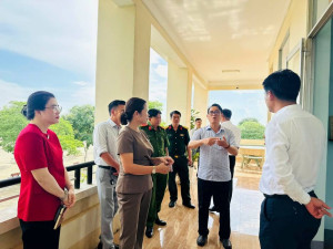 Kiểm tra công tác chuẩn bị kỳ thi tốt nghiệp THPT 2026 tại điểm thi Trường THPT Đồng Phú
