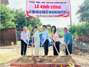 Đồng Phú: Khởi công xây dựng nhà Đại đoàn kết cho hộ khó khăn về nhà ở